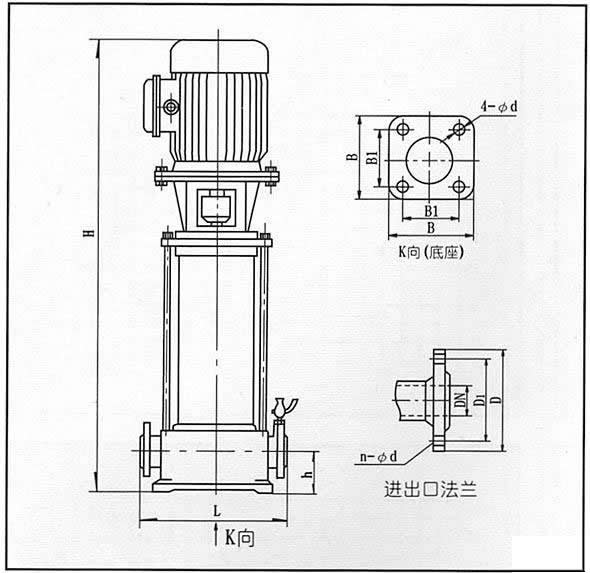 XBD-(I)型立式单吸多级管道式消防泵